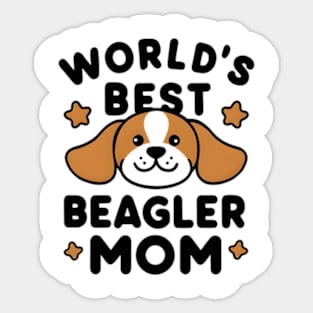 World's Greatest Beagle Mom Funny Dog Mama Pet Lover Sticker